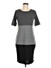 Lularoe Color Block Gray Casual Dress Size M - photo 1