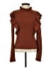 Shein Brown Long Sleeve Blouse Size S - photo 1