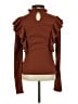 Shein Brown Long Sleeve Blouse Size S - photo 2