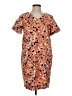 Assorted Brands Print Orange Casual Dress Size S (estimated) - photo 1