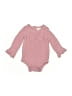 Assorted Brands Tweed Pink Long Sleeve Onesie Size 6-9 mo - photo 1