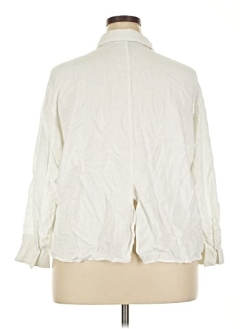 Divided by H&M 3/4 Sleeve Button-Down Shirt (view 2)