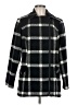 Liz Claiborne Plaid Black Coat Size M - photo 1