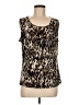 Kasper Brown Sleeveless Blouse Size M - photo 1