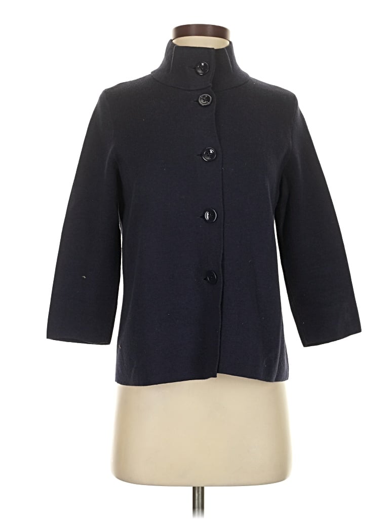 Pre-owned Talbots Outlet Cardigan Sweater In Blue