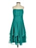 David's Bridal 100% Polyester Teal Cocktail Dress Size 2 - photo 1
