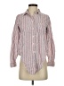 POPSUGAR Stripes Pink Long Sleeve Button-Down Shirt Size XS - photo 1