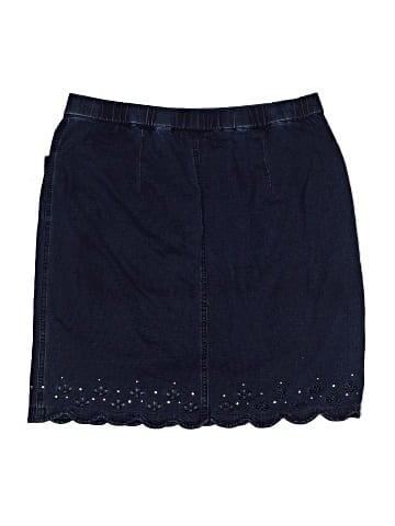 Quacker Factory Denim Skirt (view 2)