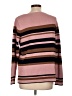Ann Taylor LOFT Stripes Pink Pullover Sweater Size L - photo 2