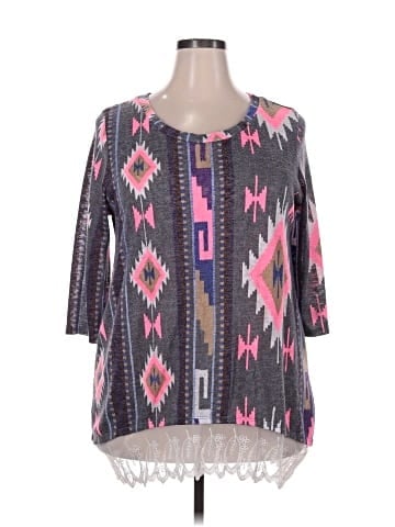 Auditions 3/4 Sleeve Blouse (view 1)