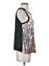 Tiny 100% Rayon Silver Sleeveless Blouse Size S - photo 4