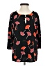 BOSS by HUGO BOSS 100% Polyester Black 3/4 Sleeve Blouse Size S - photo 1