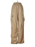 Shein 100% Polyester Tan Cargo Pants Size 2 - photo 1