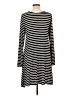 Old Navy Stripes Black Casual Dress Size L - photo 2