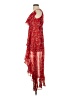 Amiani 100% Polyester Paisley Red Cocktail Dress Size S - photo 5