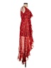 Amiani 100% Polyester Paisley Red Cocktail Dress Size S - photo 4