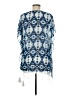Kensie 100% Polyester Blue Kimono Size M - photo 2