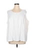 Orare 100% Polyester White Ivory Sleeveless Blouse Size 3X - photo 1