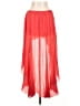 Annabelle Solid Red Casual Skirt Size L - photo 2