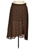 Halogen Print Brown Casual Skirt Size XL - photo 1