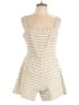 Paper Crown Stripes Ivory Romper Size L - photo 1