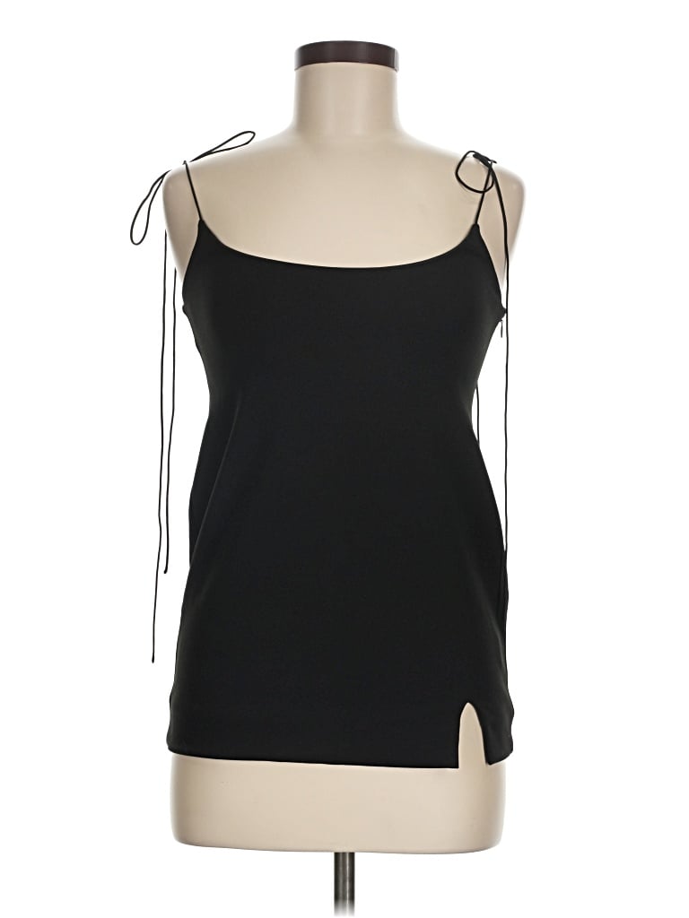 Pre-owned Meshki Sleeveless Top Black Halter Neckline Tops