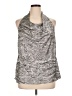 Violet & Claire 100% Polyester Silver Sleeveless Blouse Size XL - photo 1