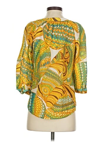 Banana Republic Trina Turk Collection 3/4 Sleeve Blouse (view 2)
