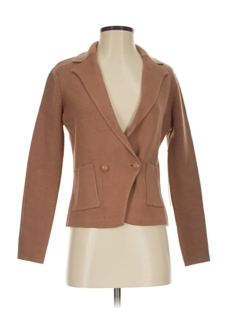 Pre-owned Tahari Blazer Jacket In Tan