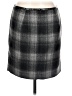 Gap Plaid Gray Casual Skirt Size 10 - photo 2