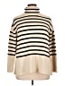 Falls Creek Stripes Tan Turtleneck Sweater Size XL - photo 1