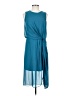 ASOS 100% Polymide Solid Teal Casual Dress Size 2 - photo 1