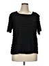 N Touch Black Short Sleeve Top Size XL - photo 1