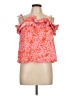 Sugarlips 100% Cotton Orange Sleeveless Blouse Size L - photo 1