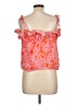 Sugarlips 100% Cotton Orange Sleeveless Blouse Size L - photo 2