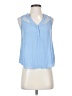 Chelsea28 100% Polyester Blue Sleeveless Blouse Size S - photo 1
