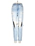 American Eagle Outfitters 100% Cotton Graphic Blue Jeans Size 00 - photo 1