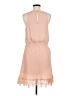 Express Outlet 100% Polyester Solid Pink Casual Dress Size M - photo 2