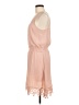 Express Outlet 100% Polyester Solid Pink Casual Dress Size M - photo 5