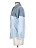 ASOS Color Block Blue Long Sleeve Button-Down Shirt Size 2 - photo 5