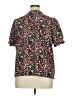 Shein Curve Floral Brown Short Sleeve Button-Down Shirt Size 14 Plus (1) - photo 2