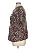 Shein Curve Floral Brown Short Sleeve Button-Down Shirt Size 14 Plus (1) - photo 5