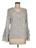 Shein 100% Polyester Ivory Long Sleeve Blouse Size M - photo 1