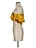 Silence and Noise Gold Sleeveless Blouse Size S - photo 5