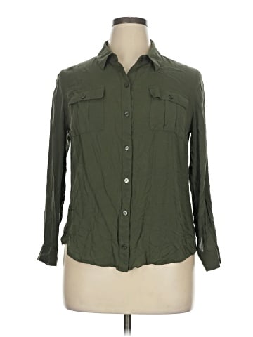 a.n.a. A New Approach Long Sleeve Button-Down Shirt (view 1)