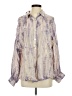 Zara Tie-dye Purple Long Sleeve Blouse Size S - photo 1