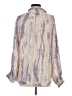 Zara Tie-dye Purple Long Sleeve Blouse Size S - photo 2