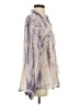 Zara Tie-dye Purple Long Sleeve Blouse Size S - photo 4