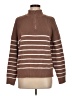 Lillusory Stripes Brown Pullover Sweater Size M - photo 1