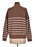 Lillusory Stripes Brown Pullover Sweater Size M - photo 2
